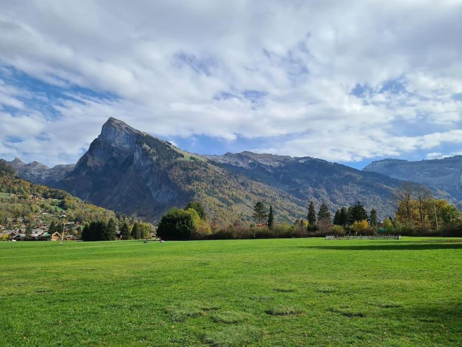Appartement Le D12 Samoëns Exteriör bild
